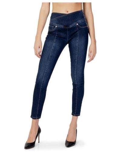 GAUDI Jeans blu effetto consumato per donne