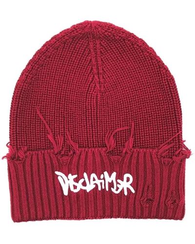 DISCLAIMER Accessories > hats > beanies - Rouge