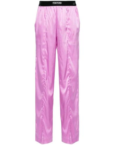 Tom Ford Straight Trousers - Pink