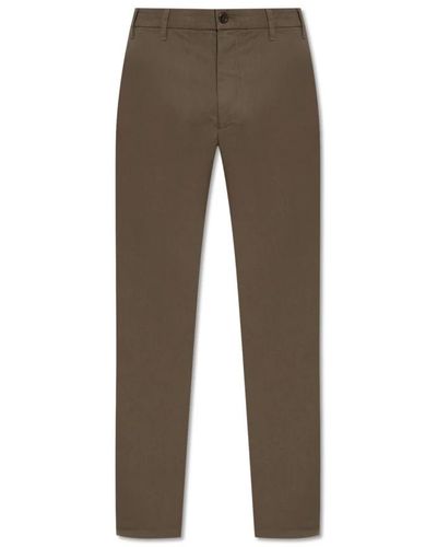Norse Projects Pantaloni slim fit aros - Marrone