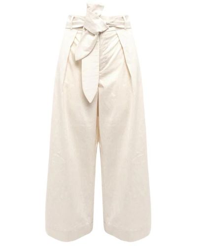 Alpha Studio Trousers > wide trousers - Neutre