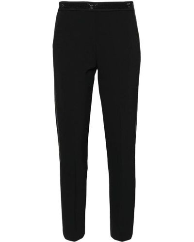 Blugirl Blumarine Pantalones negros a medida con adornos de pedrería