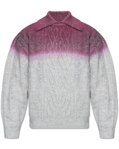 Adererror Pullover mit kragen - Grau
