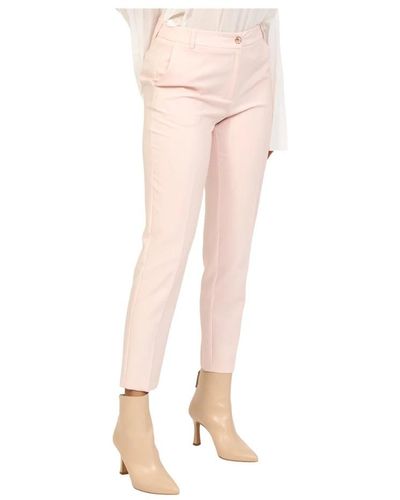 Fracomina Cropped Trousers - Pink