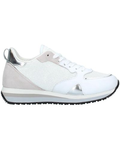 Alberto Guardiani Sneakers in pelle ispirate al retro - Bianco
