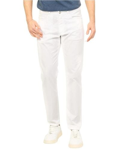Harmont & Blaine Slim-Fit Trousers - White