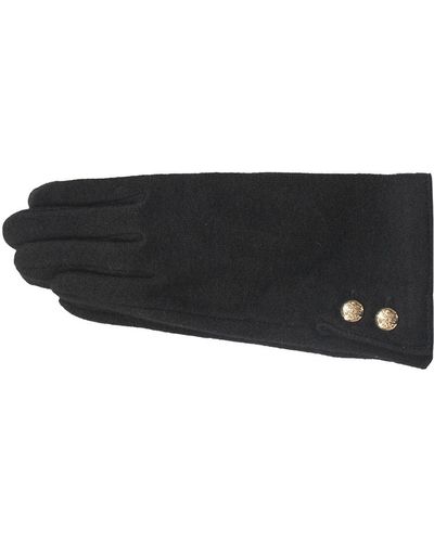 Ralph Lauren Cashmere handschuhe mit logo-knöpfen - Schwarz