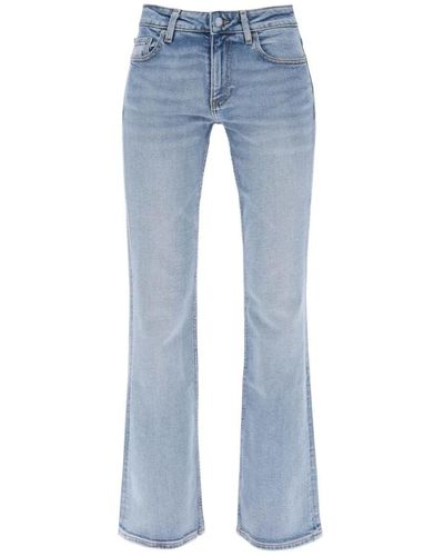 Ganni Klassische denim-jeans für den alltag - Blau