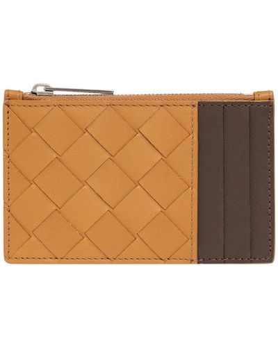 Bottega Veneta Leather card case - Marrone