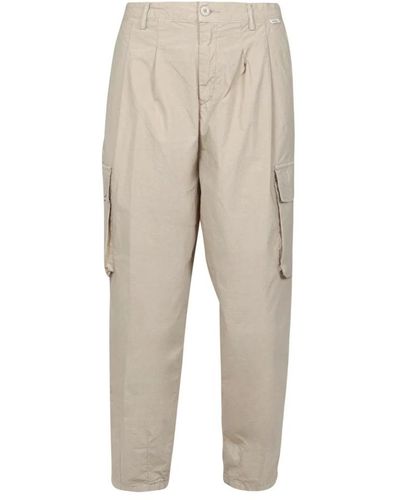 Roy Rogers Slim-Fit Trousers - Natural
