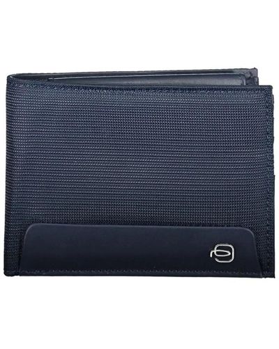 Piquadro Rfid-blockierende nylon brieftasche mit fächern - Blau