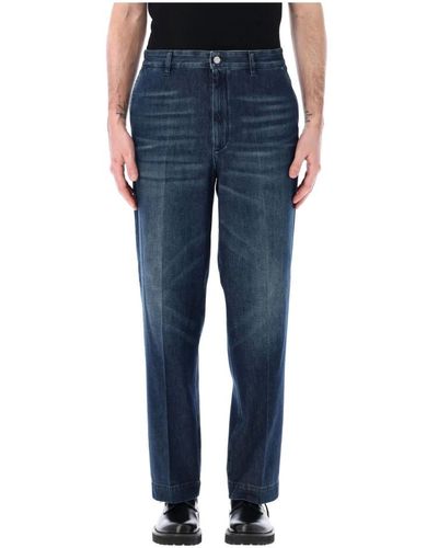 Valentino Garavani Jeans > straight jeans - Bleu