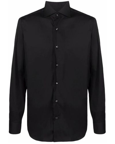 Barba Napoli Casual Shirts - Black
