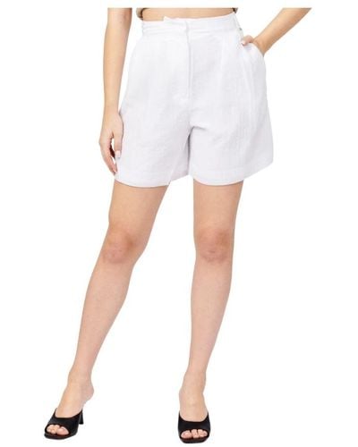 Armani Exchange Short Shorts - White