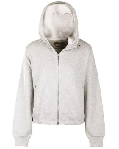 Moorer Weicher und raffinierter jogging-sweatshirt,durchziehjacken - Grau