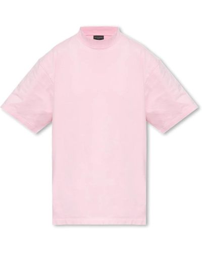 Balenciaga Camiseta oversize - Rosa