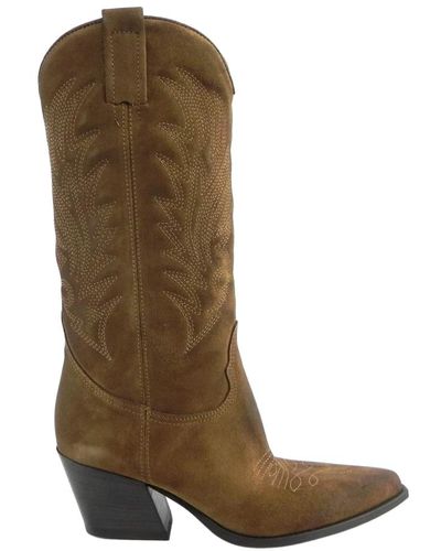 Lemarè Texaner Boot. - Braun