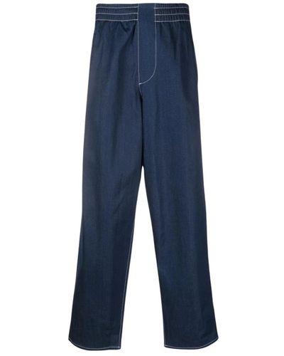Sunnei Trousers > wide trousers - Bleu