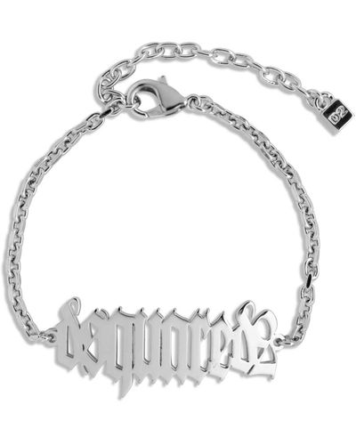 DSquared² Gothic armband mit logo-detail - Mettallic