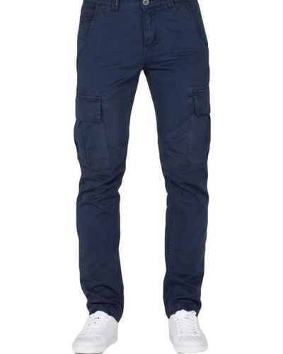 Alpha Industries Slim-Fit Trousers - Blue