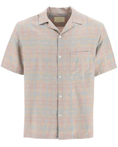 Portuguese Flannel Short sleeve shirts - Natur