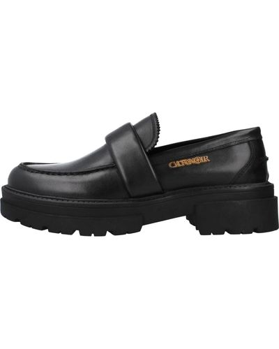CafeNoir Stilvolle loafers für frauen - Schwarz