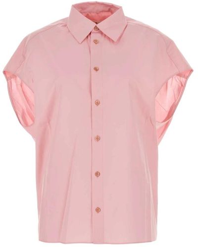 Marni Camisa de popelina rosa - elegante y a la moda