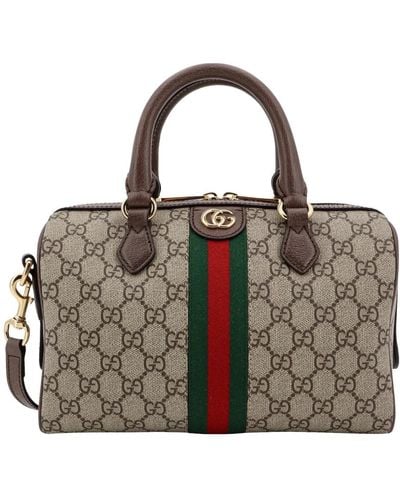 Gucci Beige handtasche mit reißverschluss - Braun