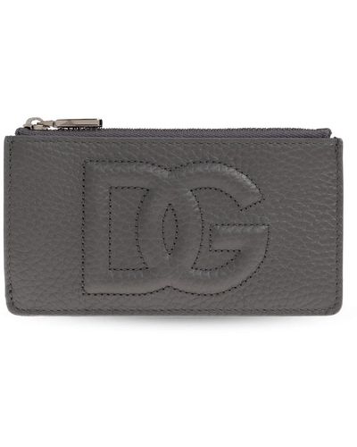 Dolce & Gabbana Kartenetui mit logo - Grau