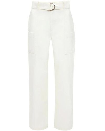 JW Anderson Straight Trousers - White