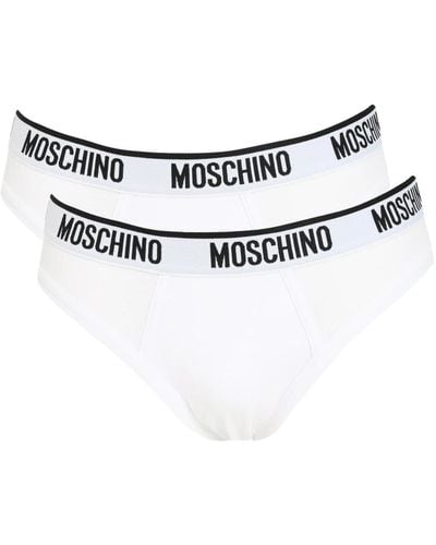 Moschino Weißes unterwäsche-set mit elastischem band