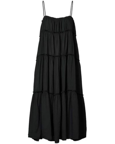 Rabens Saloner Dresses > day dresses > maxi dresses - Noir