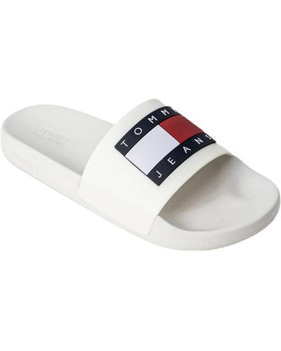 Tommy Hilfiger Tommy hilfiger jeans wo slippers - Blanco