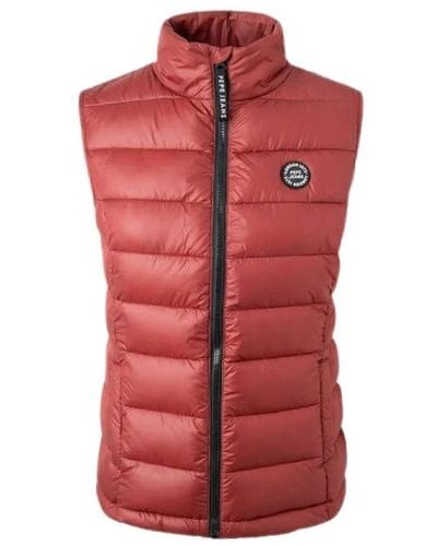 Pepe Jeans Vests - Red