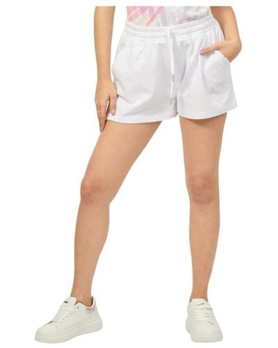 Armani Exchange Short Shorts - White