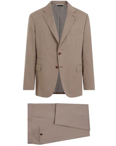 Brioni Single Breasted Suits - Brown