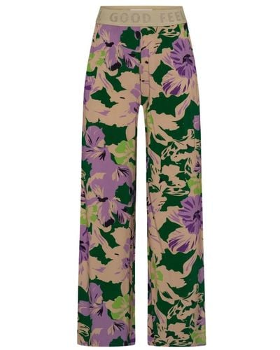 Brax Pantaloni palazzo maine - pantaloni eleganti e alla moda per donne - Verde