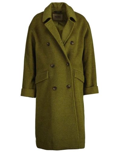 Mos Mosh Double-Breasted Coats - Green