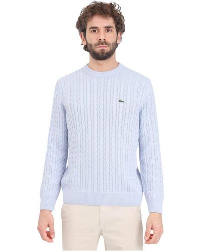 Lacoste Knitwear > round-neck knitwear - Bleu