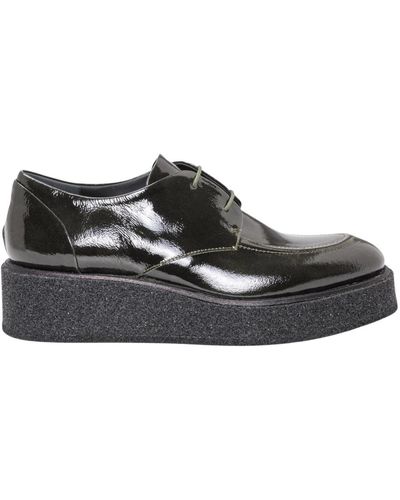 Roberto Del Carlo Zapatos con cordones y suela plataforma - elegancia casual - Negro