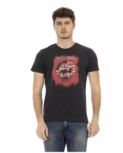 Trussardi Grafikdruck t-shirt - Schwarz