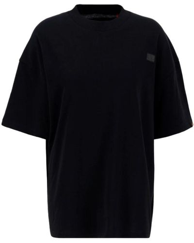 Alpha Industries Camiseta oversize con logo de corazón - Negro