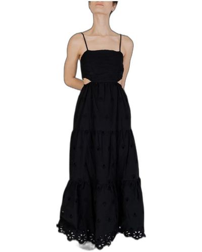 Desigual Vestido largo de algodón colección primavera/verano - Negro