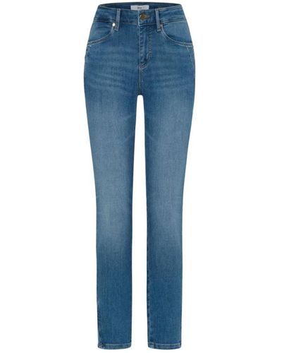 Brax Jeans skinny fit 6/8 longitud moderno para mujeres - Azul