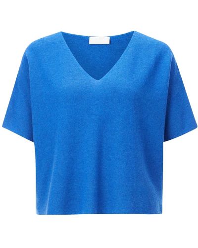 Rich & Royal Tops > t-shirts - Bleu