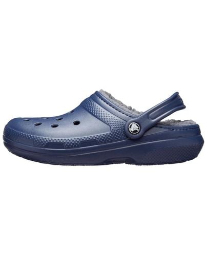 Crocs™ Sandale lined clog mit flauschigem futter und fersenriemen - Blau