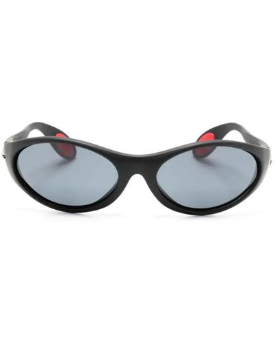 Coperni Gafas de sol negras de plástico gomoso con lentes de colores - Negro