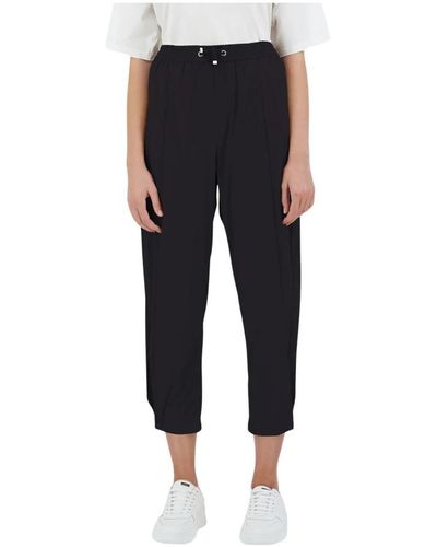 Herno Cropped Trousers - Black