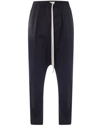 Rick Owens Trousers > straight trousers - Bleu