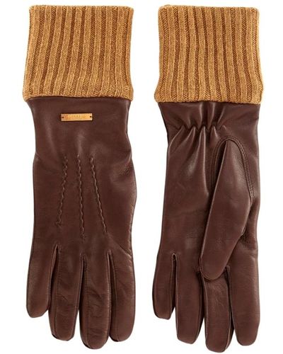 Giuliva Heritage Schokoladenbraune handschuhe